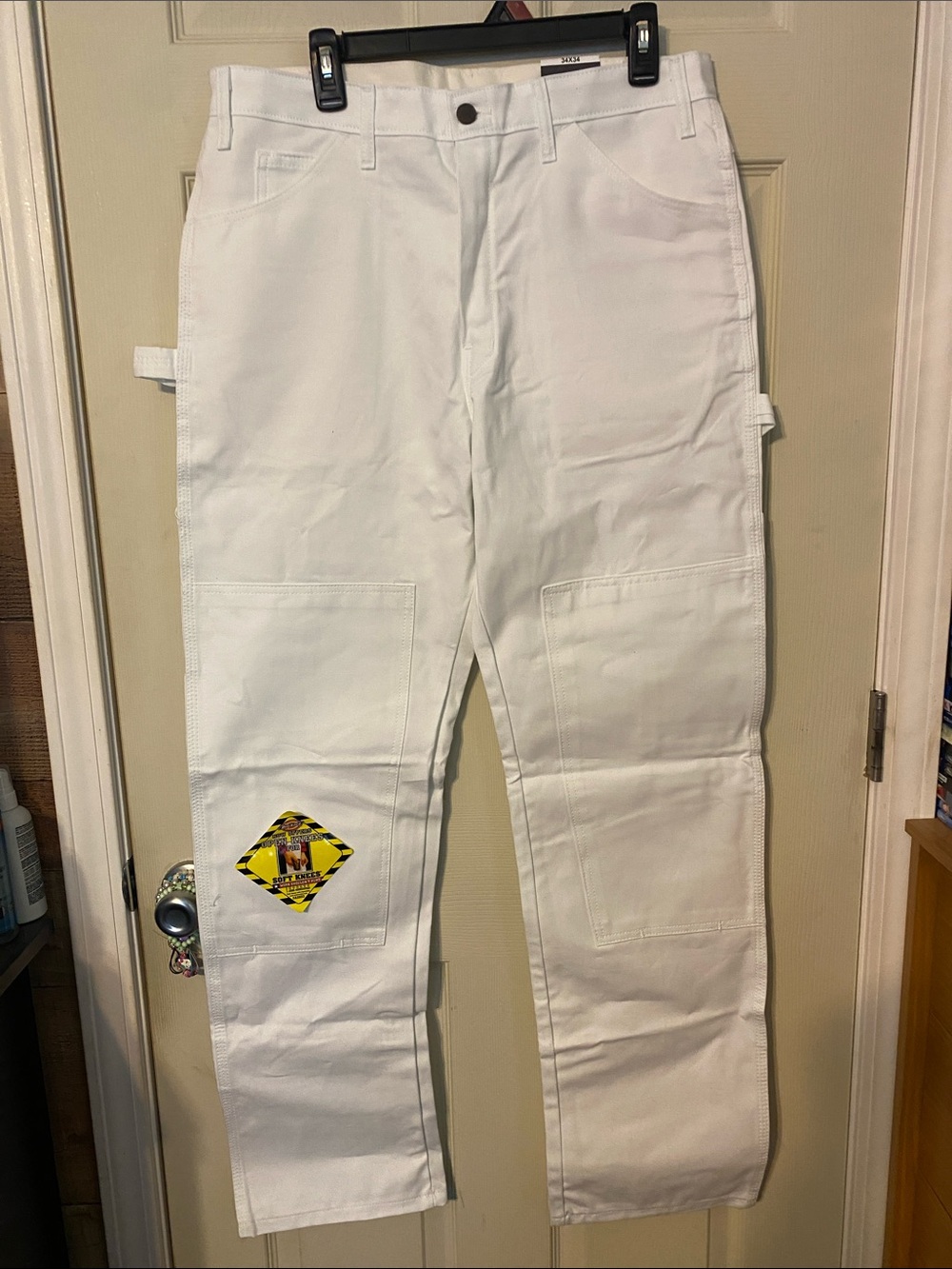 Dickies White Men's Straight Carpenter Jeans